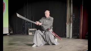 Hokushin IttōRyū Hyōhō Battōjutsu Enbu of Ōtsuka Ryūnosuke 7th sōke at Japanmarkt in Berlin 2024 [upl. by Sitrik]