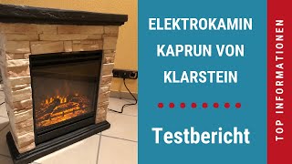 ▷Testbericht Elektrokamin Kaprun von Klarstein [upl. by Yelnek]