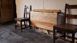 How to make a Folding fold out Table out of Pallets [upl. by Ynohtnael]