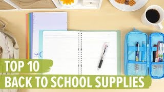 Top 10 Back to School Supplies [upl. by Enaenaj790]