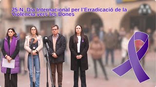 251124 Martorell commemora el Dia Internacional per a l’Eliminació de la Violència contra les Dones [upl. by Selyn]