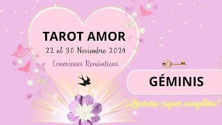 🌸GÉMINIS Sube la temperatura🌡️🔥 más acción de su parte⚡️❤️‍🔥TAROT AMOR NOVIEMBRE 2024 [upl. by Carmelia]