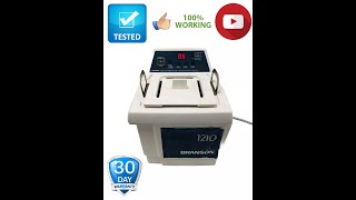 Branson 1210R DTH Heated Ultrasonic Cleaner Bransonic 1210 in1426 16 [upl. by Acilejna]