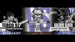 Terco 92 vs Kalibre Glock  Killer Rhymes Batalla [upl. by Airla354]