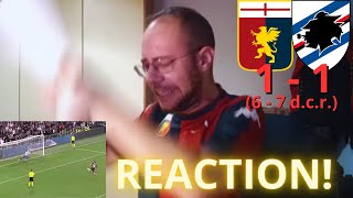 GENOA  SAMPDORIA 11 PSICODRAMMA LIVE REACTION 🤬😡 CATASTROFE AGGHIACCIANTE [upl. by Airdnalahs548]