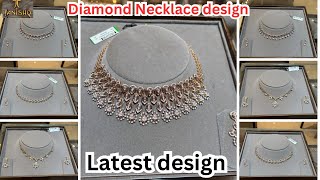 Tanishq diamond necklace design with price Diamond Necklace design  Tanishq [upl. by Yenahteb]