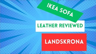 Ikea Landskrona Tan Leather Sofa Reviewed [upl. by Caesaria561]