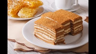 Medovik  Rus Pastası NASIL YAPILIR  cake  dessert  yummy [upl. by Gardol606]