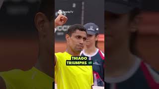 On fire 🔥 Thiago Monteiro continues his fine form in Rome [upl. by Christopher143]