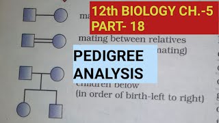 Class 12 biology chapter 5part 18genetic disorderspedigree analysisby Study with Farru [upl. by Lynnet]