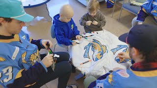 Walleye Players visit ProMedica Russell J Ebeid Childrens Hospital [upl. by Demahum]