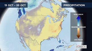 Monthly precipitation forecast for the USA 10122024 [upl. by Brass]