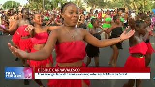 Desfile carnavalesco  Fala Cabo Verde [upl. by Annaiviv55]