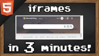 Learn HTML iframes in 3 minutes 🖼️ [upl. by Nwahsid]