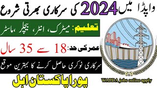 WAPDA New Jobs 2024  WAPDA Jobs  Today Jobs in Pakistan Latest Jobs in Pakistan 2024  PAK Jobs [upl. by Odnam896]