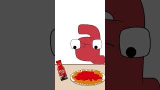 mukbang spicy noodles hot chili sauces shorts animation [upl. by Pisarik]