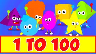 Numbers 1 to 100 amp More Learning Videos amp Preschool Rhymes for Children [upl. by Whitten251]