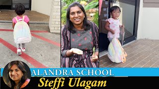 Alandras School Vlog  First week at School  Steffi Ulagam [upl. by Hopfinger121]