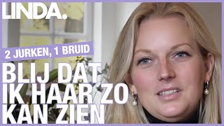 Zusje Annelies Blij dat ik je zo nog kan zien ik hou van je  2 jurken 1 bruid  LINDA [upl. by Peirsen89]