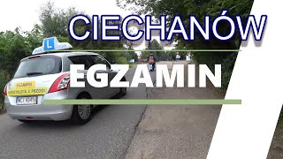 Egzamin w Ciechanowie Trasami egzaminacyjnymi jeździmy [upl. by Carmella8]