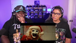 Kidd and Cee Reacts To TERRIFIER 3 Official Trailer [upl. by Ydnirb]