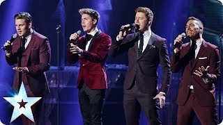 Jack Pack sing Feeling Good  Britains Got Talent 2014 Final [upl. by Rizika46]