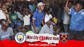 Goal Reactions at Man City VS West Ham game Fan Moment [upl. by Ecal]