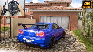 Nissan Skyline R34 GTR  Forza Horizon 5  Thrustmaster TX gameplay [upl. by Brnaby]