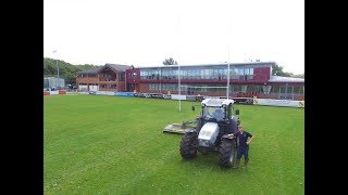 Helping Fylde RFC Club With Their Pitch Maintenance [upl. by Kermy]