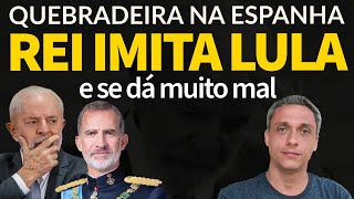 Quebradeira na Espanha  Rei e primeiro ministros fogem do povo após imitar LULA no RS [upl. by Egrog62]