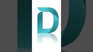 D Letter Style Logo Design tutorial logodesign graphicdesign viralreels youtube [upl. by Dibbrun]