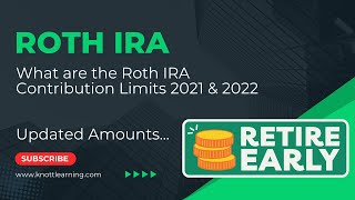 Maximum Roth IRA Contribution Limits for 2021 amp 2022 [upl. by Lateehs]