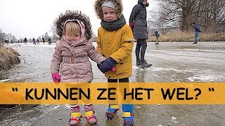 KiNDEREN LEREN SCHAATSEN 🙈❄⚠  Bellinga Familie Vlog 932 [upl. by Odele712]