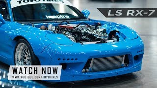 LS SWAPPED RX7  TOYO TIRES 4K60 [upl. by Aekim]