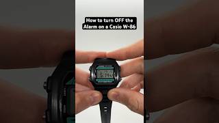 How to turn OFF the Alarm on a Casio W86 [upl. by Atikal]