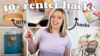 the BEST hacks  DIYs for your apartment 🌟 10 renterfriendly ideas [upl. by Sidwel]