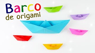 Cómo hacer un barco de papel Origami fácil [upl. by Garlan]