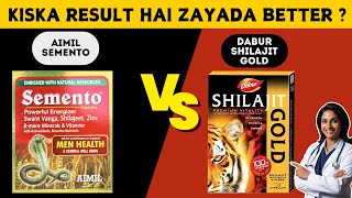 SEMENTO vs DABUR SHILAJIT GOLD  MEN HEALTH amp STAMINA BOOSTER  AIMIL SEMENTO [upl. by Canter18]