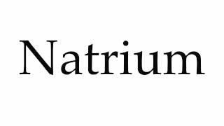 How to Pronounce Natrium [upl. by Newcomb]