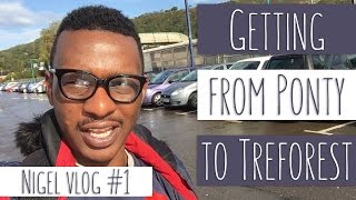 Getting to Treforest from Pontypridd  Nigel Student vlog [upl. by Nadabas]