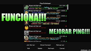 TUTORIAL COMO MEJORAR EL PING EN MINECRAFT  2018 FUNCIONANDO [upl. by Acsot]