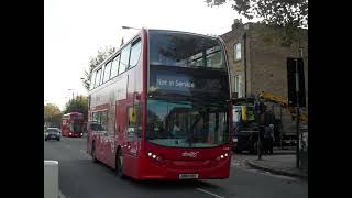 Enviro 400 Hybrid Abellio London 2418 SN61CXX with Not in Service Seen at Old Kent Road Dunton Road [upl. by Isabea]