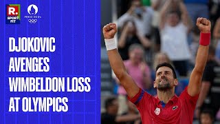 Paris Olympics 2024 Novak Djokovic Beats Carlos Alcaraz to Win Tennis Olympic Gold Medal [upl. by Sihon]