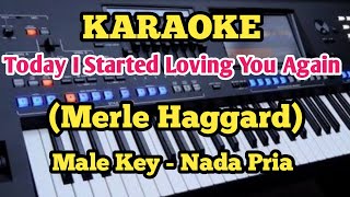 Karaoke Today I Started Loving You Again  Merle Haggard  Male [upl. by Walt]