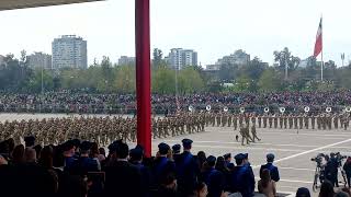 HIMNO REGIMIENTO CHACABUCO GRAN PARADA MILITAR 2022 [upl. by Cleon]