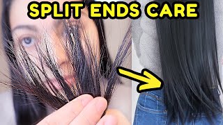 YOUR ULTIMATE SPLIT ENDS GUIDE  How to get rid of split ends [upl. by Eilraep]