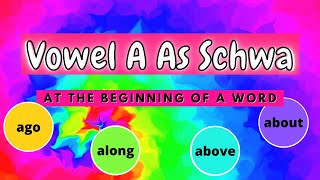 Vowel A As Schwa At The Beginning Of English Words Pro Reading Tip For Kids [upl. by Rusty742]