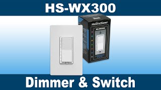 HomeSeer HSWX300 ZWave Smart Dimmer amp Switch [upl. by Atirma]