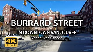 4K Burrard Street Downtown Vancouver  Walking Tour  Island Times [upl. by Negiam564]