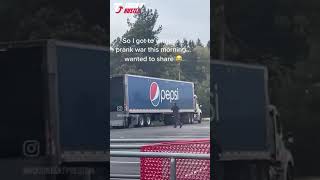 Cute little trucker prank caught on camera [upl. by Yelnahs]